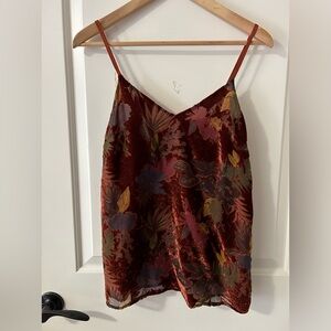 Simons Twik Floral Velvet Tank Top